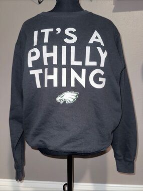 Black 'It's A Philly Thing' Graphic Crewneck Sweatshirt - Philadelphia Eagles